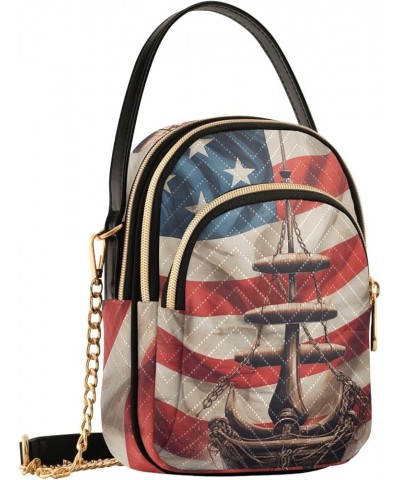 USA Flag and Board Women's Crossbody Handbags Cell Phone Purse Crossbody Usa Flag and Board $10.69 Shoulder Bags