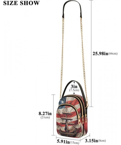 USA Flag and Board Women's Crossbody Handbags Cell Phone Purse Crossbody Usa Flag and Board $10.69 Shoulder Bags