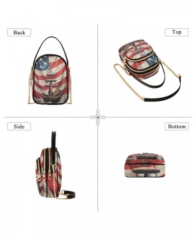 USA Flag and Board Women's Crossbody Handbags Cell Phone Purse Crossbody Usa Flag and Board $10.69 Shoulder Bags