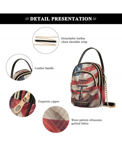 USA Flag and Board Women's Crossbody Handbags Cell Phone Purse Crossbody Usa Flag and Board $10.69 Shoulder Bags