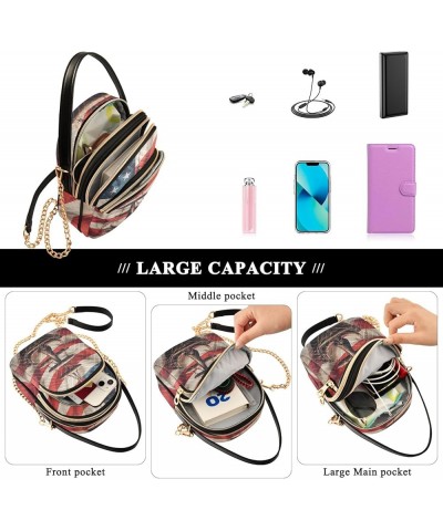 USA Flag and Board Women's Crossbody Handbags Cell Phone Purse Crossbody Usa Flag and Board $10.69 Shoulder Bags