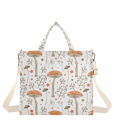 Forest Mushroom Corduroy Tote Bag for Women Hobo Crossbody Bag Purse Stylish Shoulder Handbag Messenger Bags, S $11.98 Totes