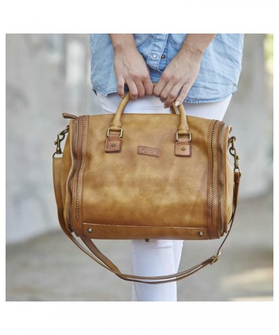 Genuine Leather Cambria Satchel Chestnut $115.28 Satchels