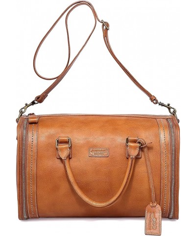 Genuine Leather Cambria Satchel Chestnut $115.28 Satchels