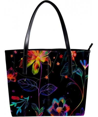 Tote Bag for Women, Large Tote Bags for Women, Women's Tote Handbags, Colored Flower Butterfly Art Painting, Totes for Women ...