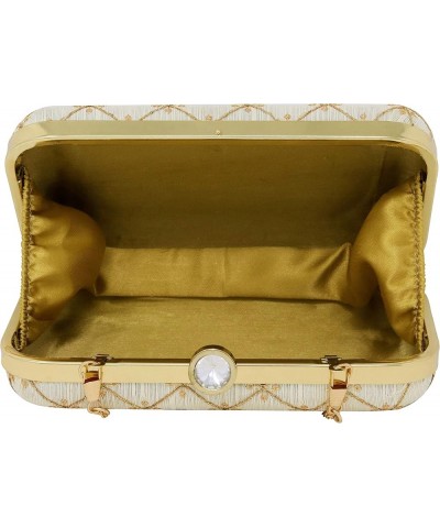 Women and Girls Box Clutch Beige Box $32.55 Clutches