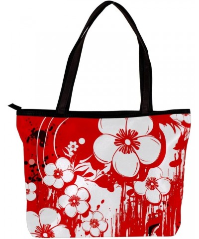 Handbags for Women, Zipper Tote Bag, Shoulder Bag, abstract pattern floral $10.64 Totes