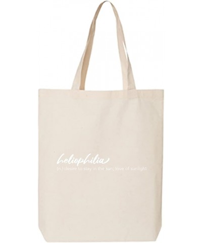 Heliophilia Cotton Canvas Tote Bag Natural $12.59 Totes