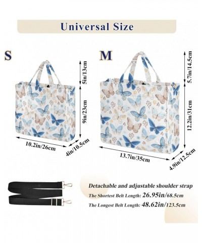 Women Retro Butterfly Corduroy Tote Bag Casual Handbags Fashion Shoulder Hobo bag $11.02 Totes