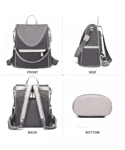 Women Travel Backpack Anti Theft Rucksack Nylon Waterproof Casual Daypacks Lightweight Backpack Gray2 $14.74 Backpacks