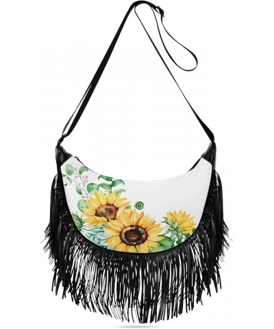 Women Fringe Tassel Cross Body Bag Leisure Shoulder Bag Color317 $12.69 Crossbody Bags