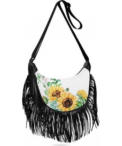 Women Fringe Tassel Cross Body Bag Leisure Shoulder Bag Color317 $12.69 Crossbody Bags