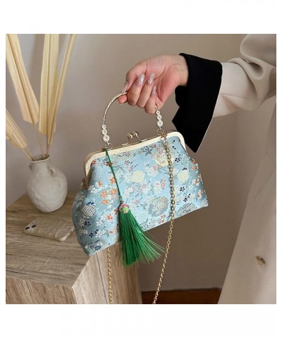 Handbag Luxury Embroidery Tassels Chain One Shoulder Crossbody Bag Evening Clutch Satchel Tote Bag For Women Ladies $18.39 Totes