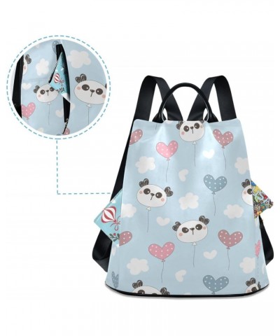 Pandas Hearts Womens Backpack Purse Travel Backpack Anti Theft Shoulder Bag Satchel Bags for Travel Work Women Ladies $17.67 ...