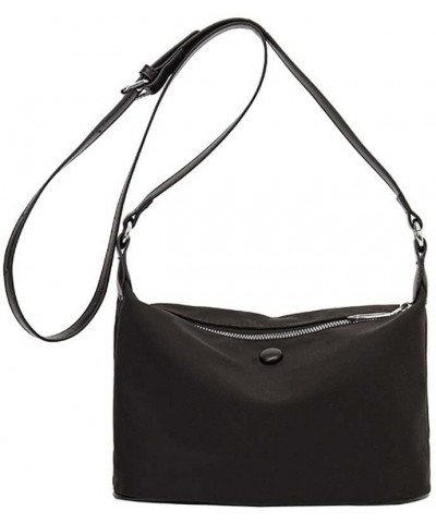 Small Square Bag, Women's Bag, Oxford Cloth Shoulder Bag, Versatile Crossbody Bag Black $13.86 Crossbody Bags