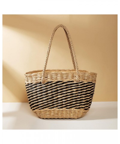 Straw bag, beach bag, shoulder bag, women's bag, vacation bag, handbag, woven bag, camel, 39 * 13 * 22cm Beige 39*13*22cm $23...