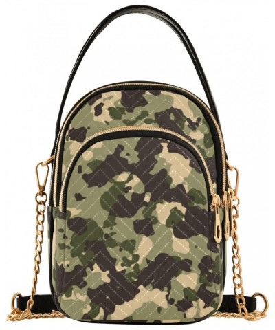 Camo Crossbody Bags for Women Crossbody Purses Sling Bag with Chain Strap for Travel Daily Use $11.44 Crossbody Bags