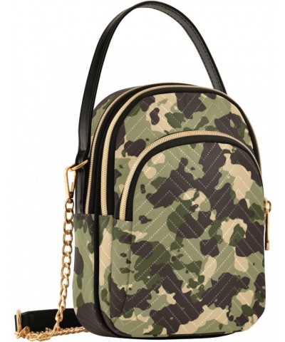 Camo Crossbody Bags for Women Crossbody Purses Sling Bag with Chain Strap for Travel Daily Use $11.44 Crossbody Bags