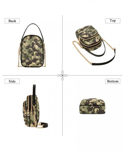 Camo Crossbody Bags for Women Crossbody Purses Sling Bag with Chain Strap for Travel Daily Use $11.44 Crossbody Bags