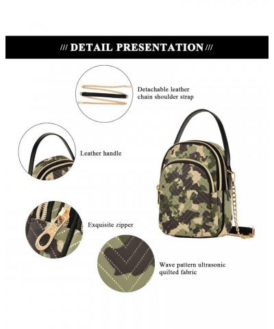 Camo Crossbody Bags for Women Crossbody Purses Sling Bag with Chain Strap for Travel Daily Use $11.44 Crossbody Bags