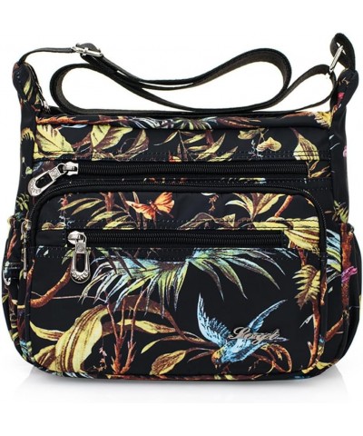 Crossbody Bags for Women Multi Pocket Shoulder Bag Waterproof Nylon Messenger Purses and Handbags Coconut Tree $9.68 Crossbod...