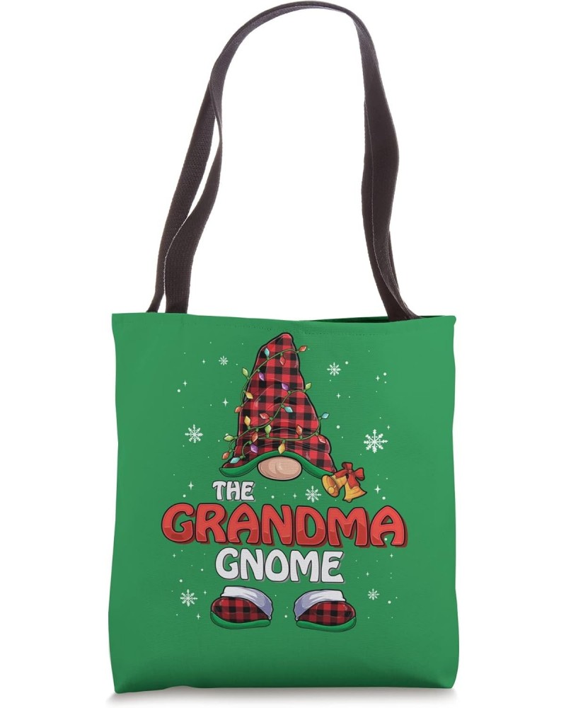 Funny Grandma Gnome Buffalo Plaid Girls Women Tote Bag $12.59 Totes