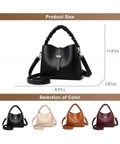 Purses and Handbags for Women PU Leather Top-Handle Crossbody Bags Women's Tote Shoulder Satchel Bag Red $22.55 Satchels