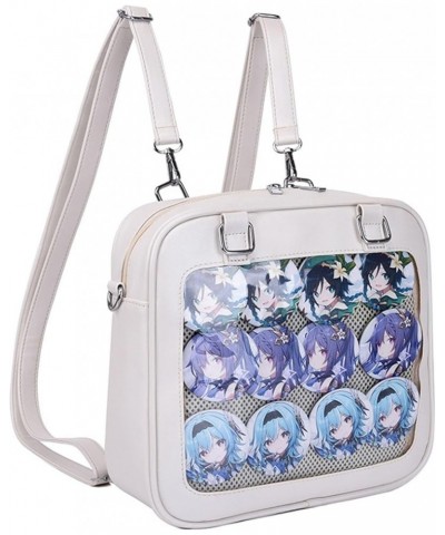 Ita Bag Crossbody Kawaii Backpack Cute Pin Display Cosplay Shoulder Bag Messenger Tote Bag Japanese Uniforms Bags White $23.0...