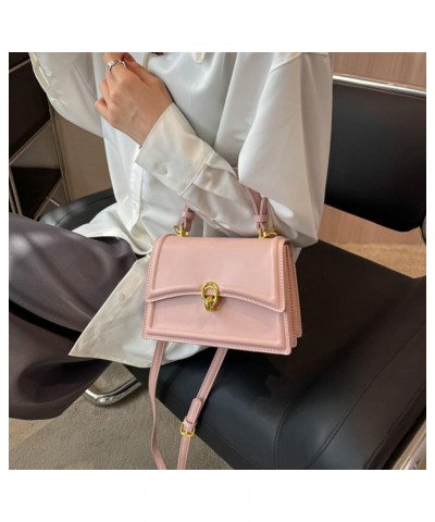 Satchel Handbag for Women Small Square Crossbody Bag Versatile PU Leather Shoulder Bag Top Handle Handbags Beige $9.24 Crossb...