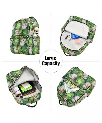 Cute Koala Bear Wild Animal Palm Leaves Casual Fashion Polyester Travel Rucksack Shoulder Bag Color Medium $22.19 Backpacks