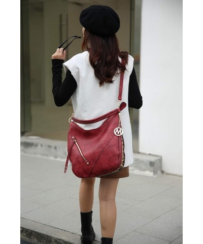 Hobo Purses for Women – PU Leather Handbag Womens Hobo Shoulder bag – Fashion Top Handle Lisanna Cognac Brown $34.19 Hobo Bags