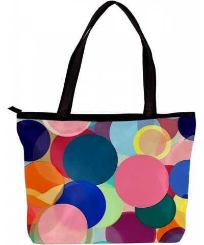 The Tote Bag For Women,Purses For Women,Handbags For Women,Art Abstract Dots Colored Handbags $11.26 Totes