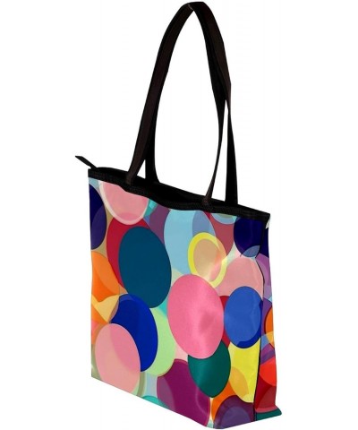 The Tote Bag For Women,Purses For Women,Handbags For Women,Art Abstract Dots Colored Handbags $11.26 Totes