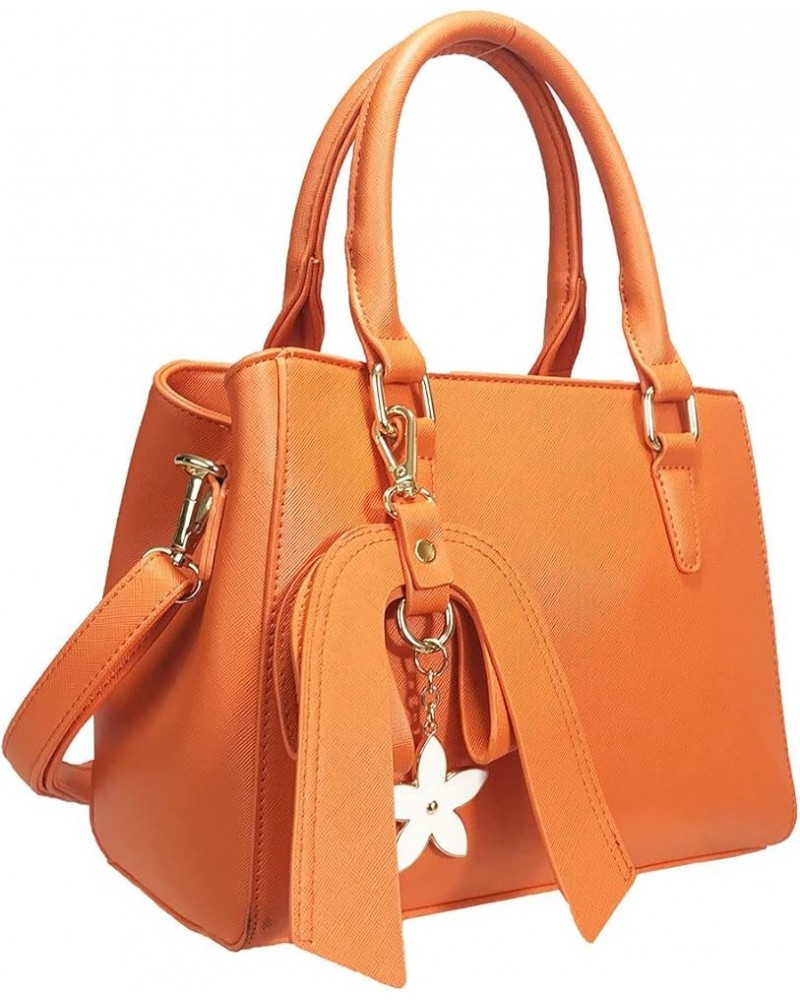 Flower Bow Hnadbag Orange $23.19 Wallets