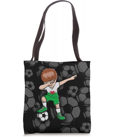 Dabbing Soccer Boy - Wales Jersey Welsh Football Fans Sport Tote Bag $12.23 Totes