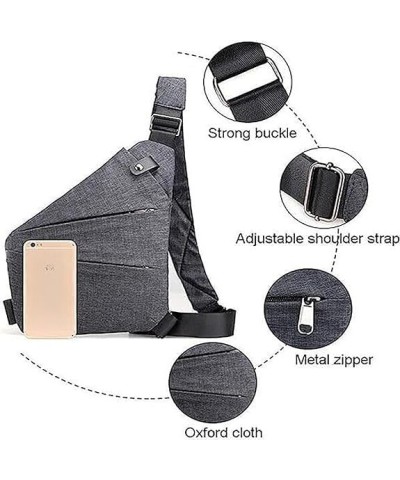 Anti Theft Bag, Cross Body Travel Bag,Anti Theft Travel Bag,Slim Sling Bag Cross Body Light Gray $9.80 Others