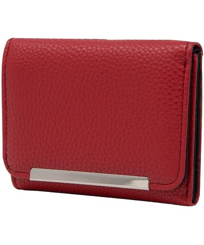 Solid Textured Anna RFID Wallet One Size Red $10.66 Wallets