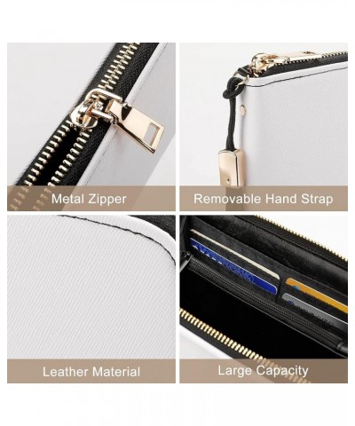 Long Clutch Wallet, Long Handbag with Wristlet Strap, PU Leather Zip Purse Multi 19 $15.63 Wristlets