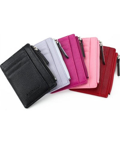 Business Card Holders Wallet Business Card Holder Pu Leather Coin Pocket Bus Card Organizer Purse Bag Men Women Multi-Color S...