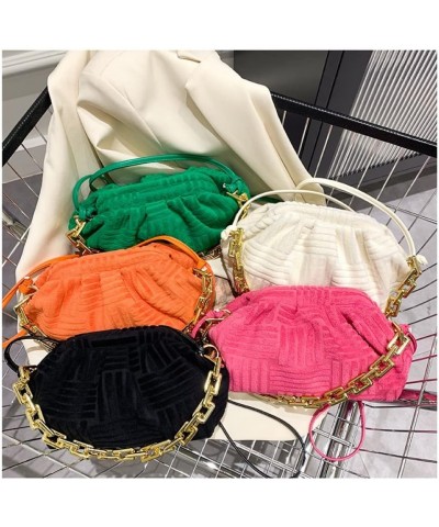 Women's Crossbody Handbag Cotton Hobo Handbag Party Chain Should Bag Black $14.35 Handbags