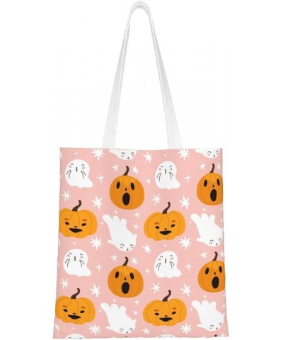 Halloween Ghosts Single Shoulder Fashion Canvas Tote Shopping Bags Handbags For Men And Women Halloween Ghosts41 $11.72 Totes