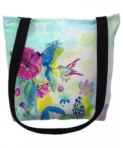 TY1042G 18 x 18 in. Hummingbird & Garden Tote Bag - Large $24.16 Totes