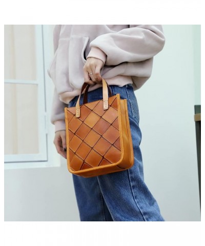 Retro Handbag for Women Genuine Leather Tote Bag Large Capacity Shoulder Bag Magnetic Clasp Closure Crossbody Bag Coffee $56....