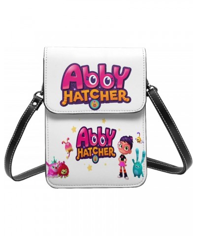 Abby Anime Hatcher Small Cell Phone Purse Crossbody Leather Handy Phone Bag Adjustable Shoulder Strap For Travel Daily 7.5x5....