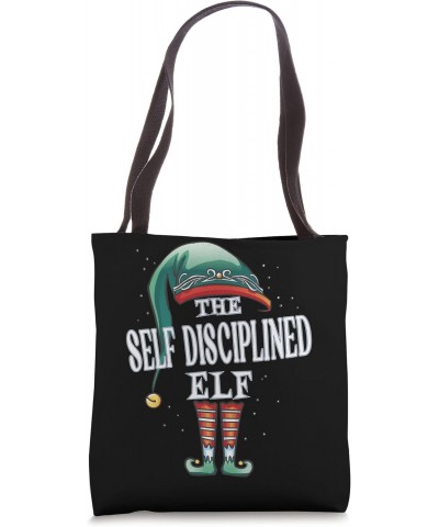 Self Disciplined Elf Christmas Group Xmas Pajama Party Tote Bag $10.24 Totes