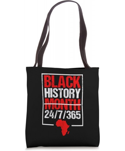 Black History Month 24/7/365 Black History Month 2023 Retro Tote Bag $13.00 Totes