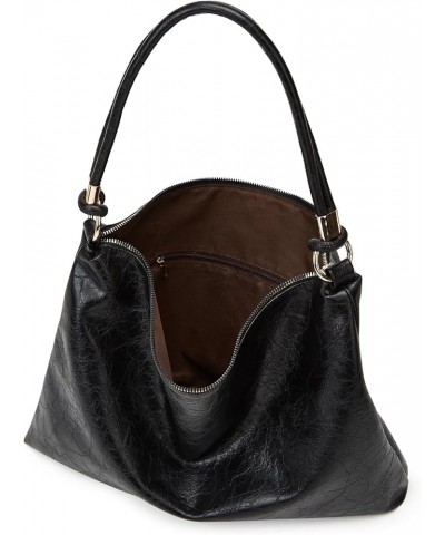 Hobo Bag for Women Soft PU Leather Slouchy Handbag Shoulder Purse Black $12.31 Hobo Bags