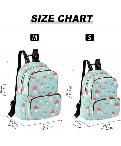 Mushroom Backpack for Women Fashion Shoulder Bags Small Casual Daypack Travel Bag S 202a3529 M(11.4"x6.1"x14.17") 202a3529 $1...