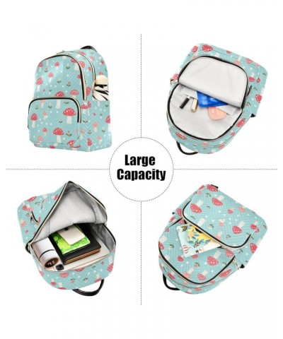 Mushroom Backpack for Women Fashion Shoulder Bags Small Casual Daypack Travel Bag S 202a3529 M(11.4"x6.1"x14.17") 202a3529 $1...