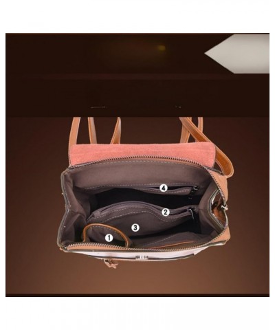 Small Retro Backpack for Women Genuine Leather Purse Multi-functional Fashion Daypack Shoulder Bag Office Black $39.97 Backpacks